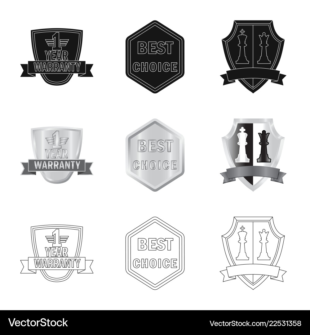 Design von Emblem und Badge Logo Sammlung Design von Emblem und Badge Logo Sammlung vektorbild