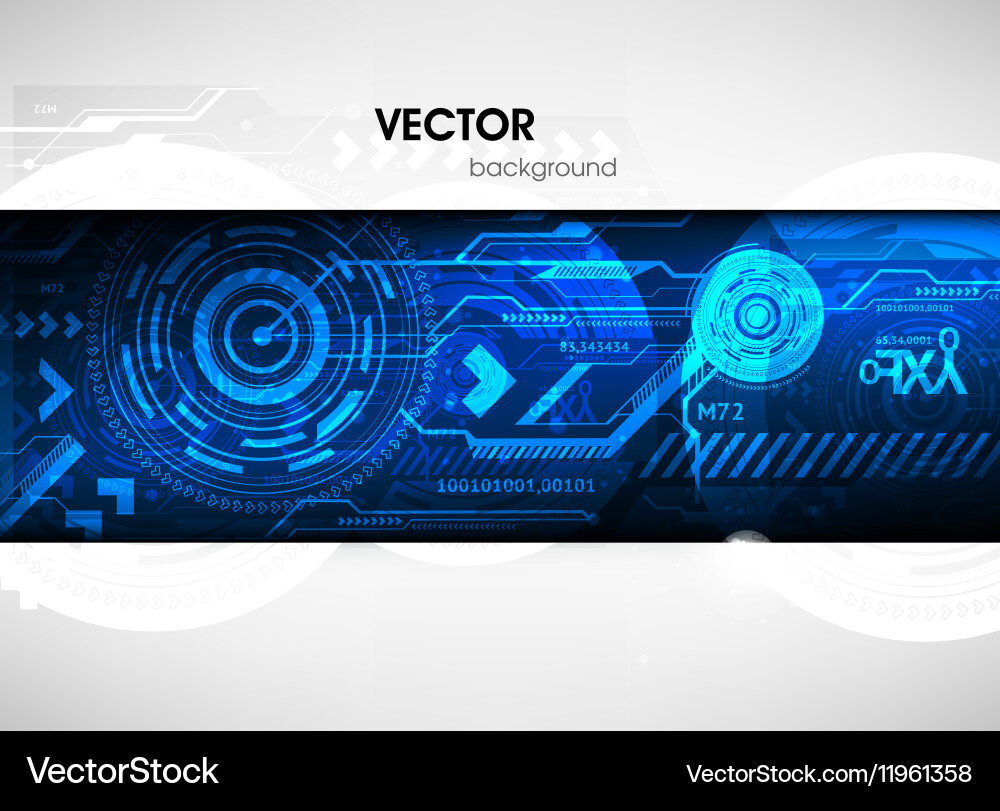 Digital Binary Background vector image