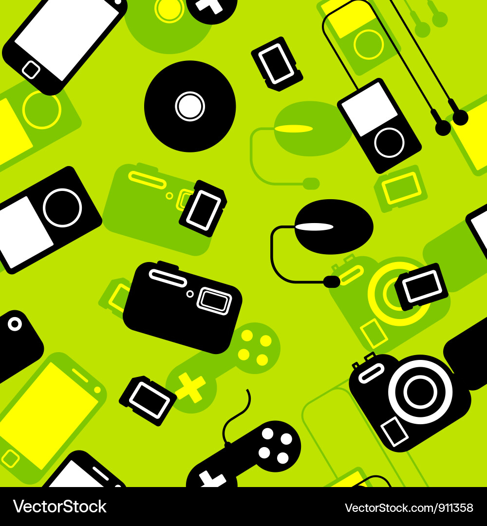 Electronic gadgets seamless pattern Vector Image