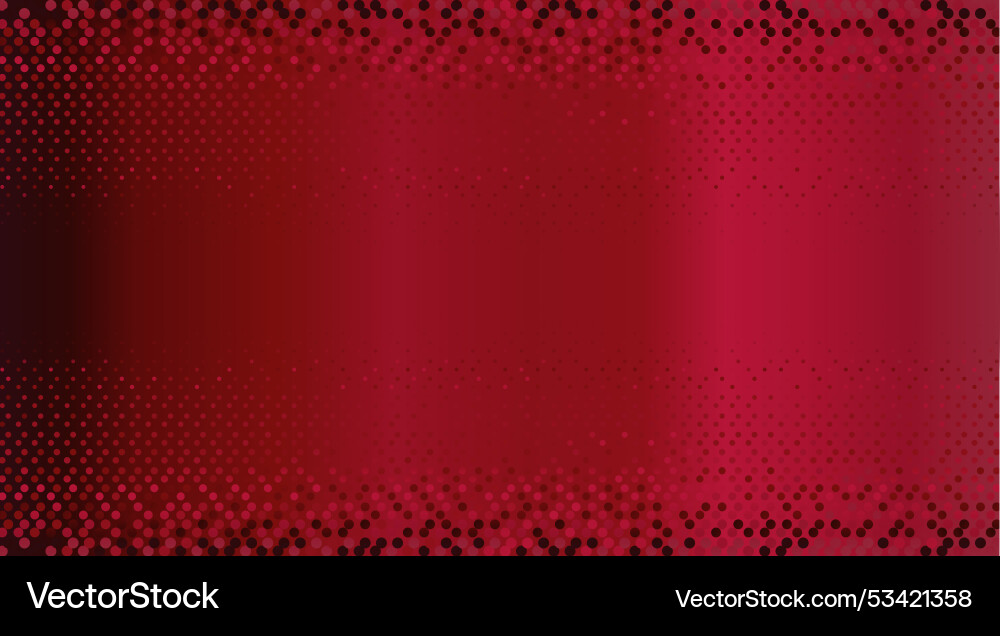 Festive red fading halftone dots wide pattern Vector Image
