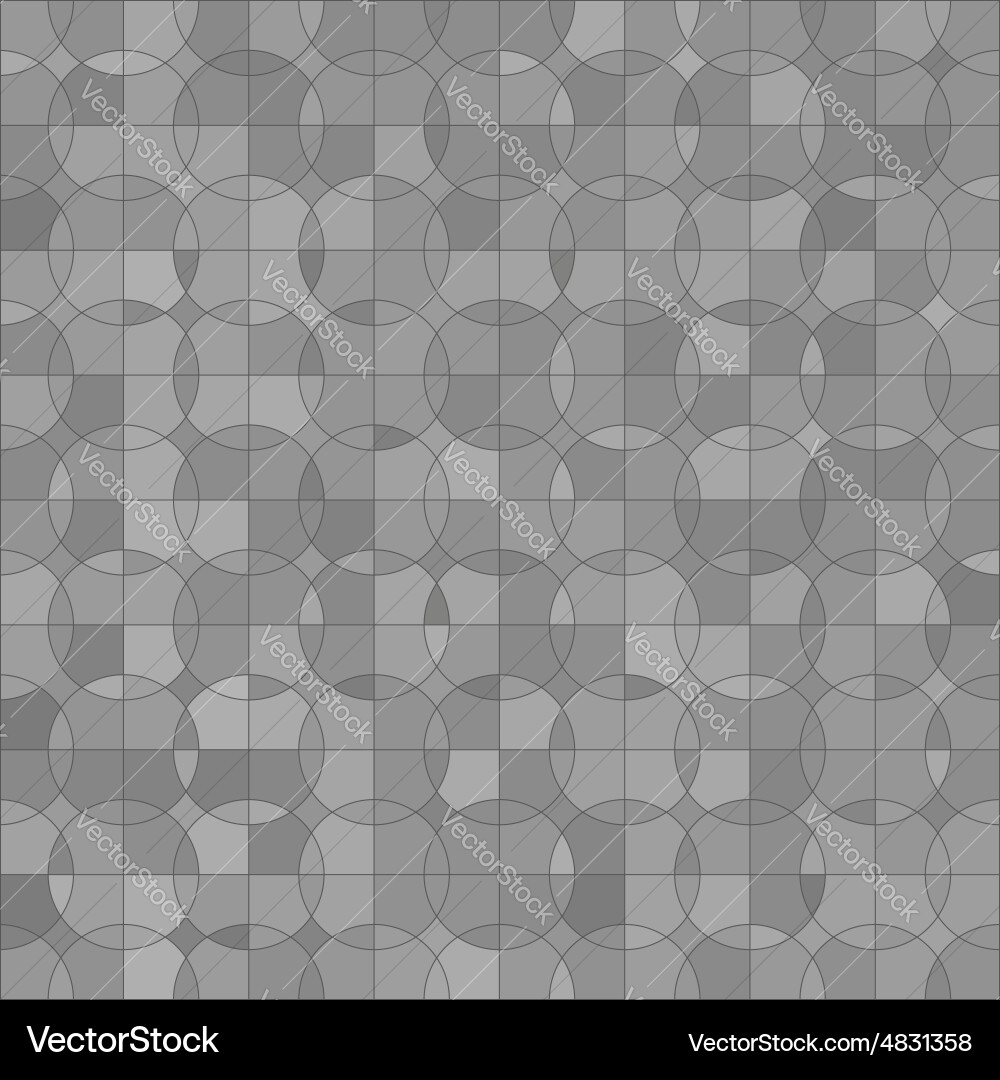 Grey Mosaic Circle Pattern vector image