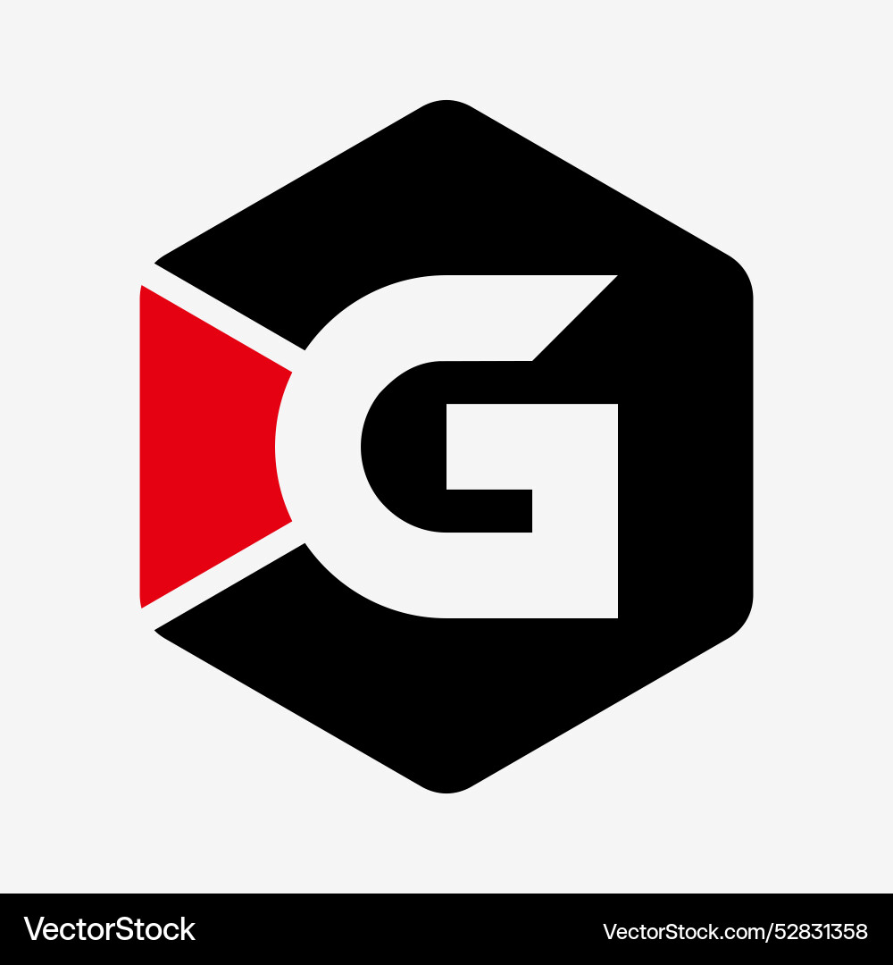 Initial letter g logo design element Royalty Free Vector
