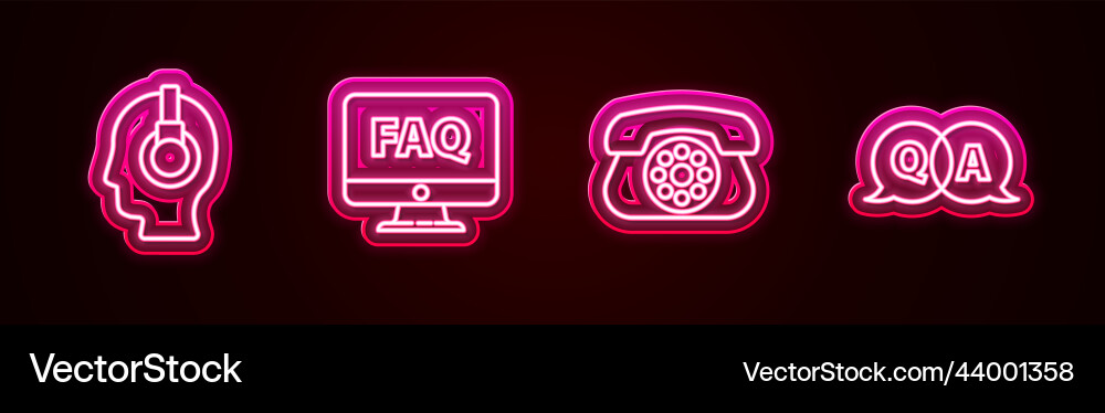 Set line support operator in touch computer Set line support operator in touch computer vector image