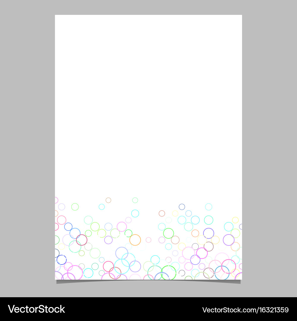 Abstract circle pattern brochure background vector image