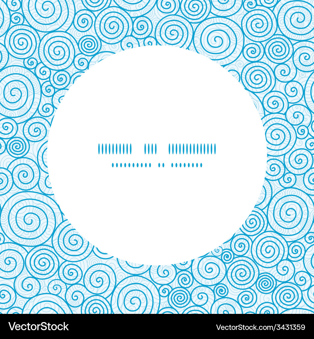 Abstract swirls frame seamless pattern background Vector Image