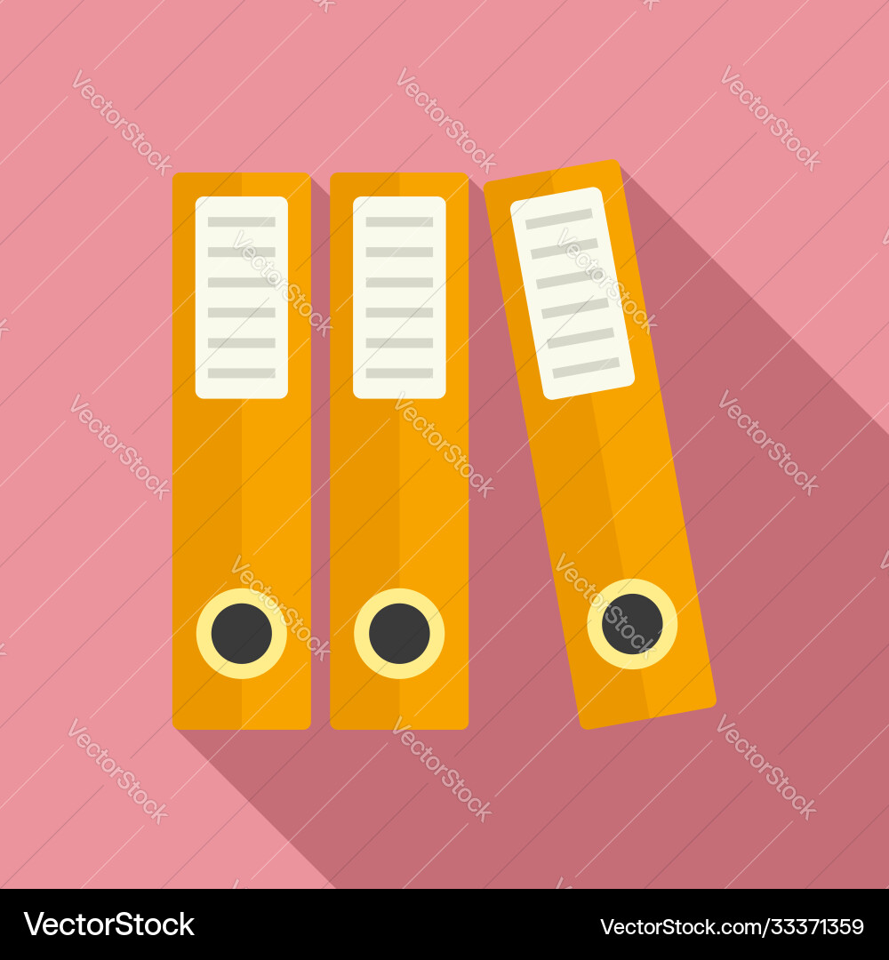 Audit folder icon flat style Audit folder icon flat style vector image