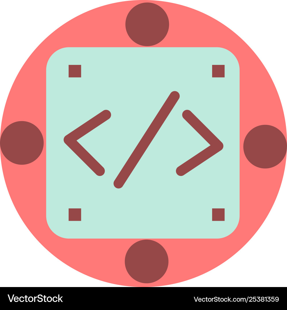 Code custom implementation management product Code custom implementation management product vector image