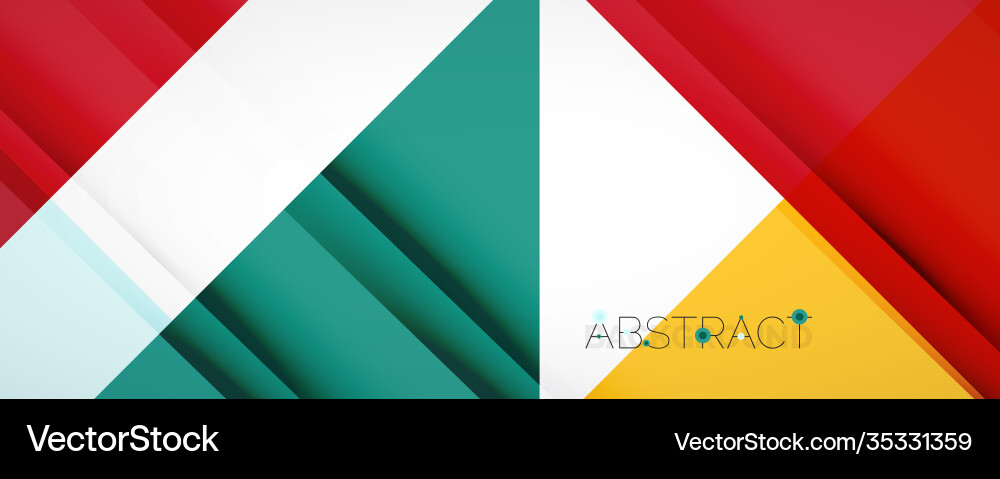 Geometric abstract background techno color Vector Image