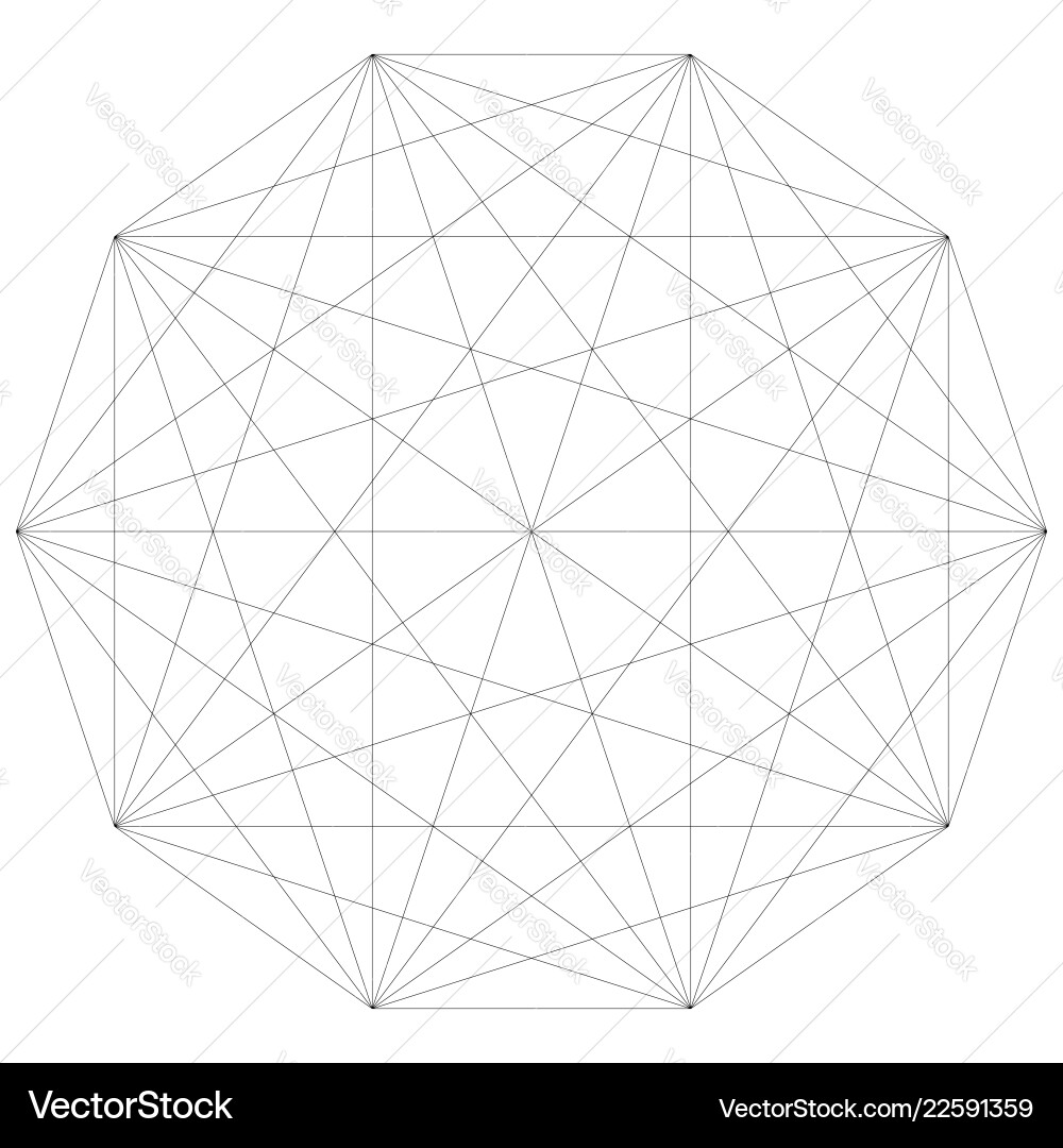 Geometric Grid Pattern vector image