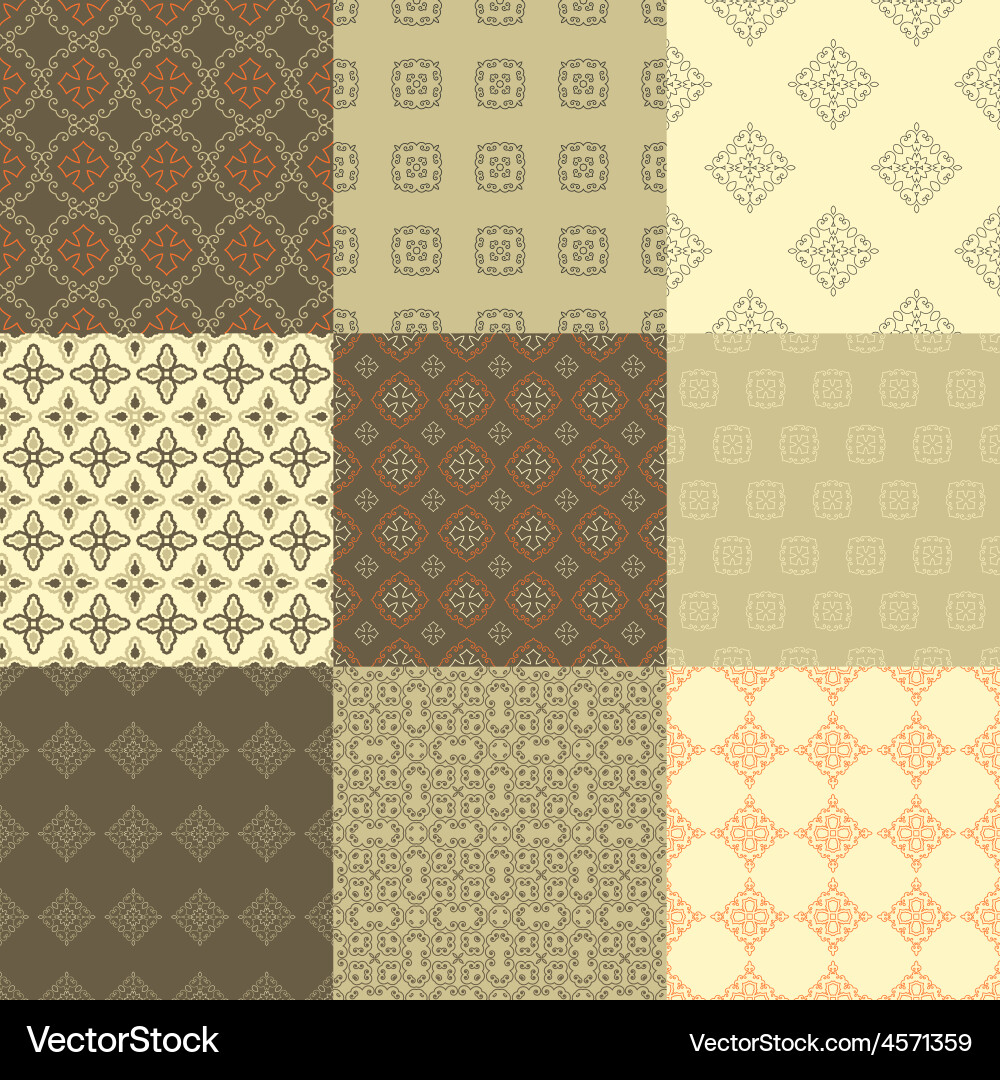 Pattern set Vector Image