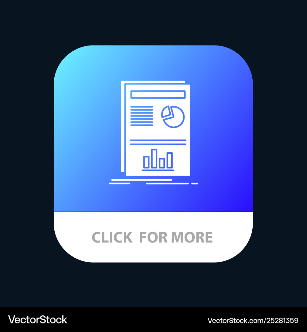 Presentation layout graph success mobile app Vector Image