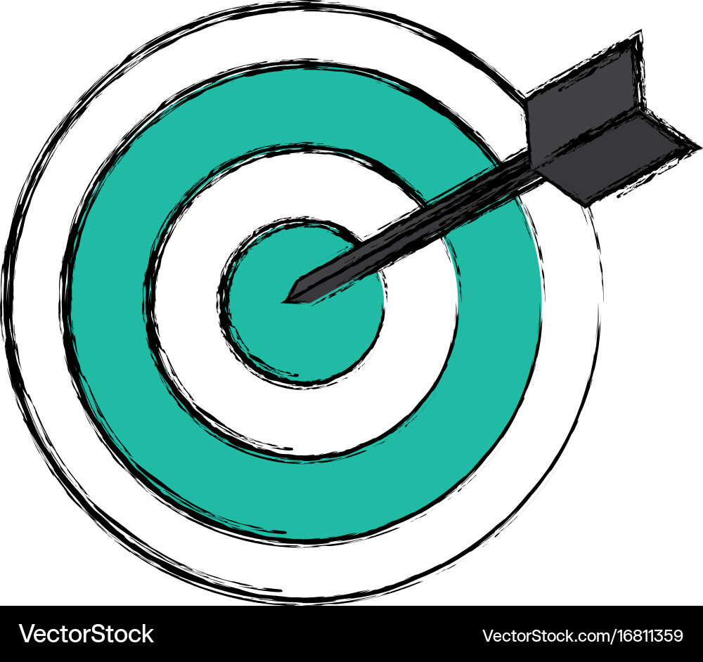 Target dartboard symbol Vector Image