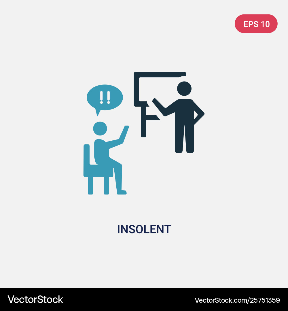 Two color insolent icon from user interface Two color insolent icon from user interface vector image