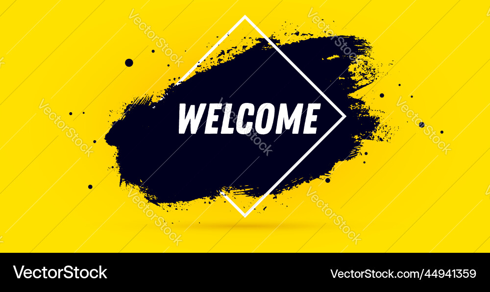 Welcome Speech Bubble Banner Royalty Free Vector Image