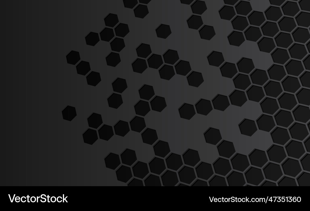 Abstract dark hexagonal background Abstract dark hexagonal background vector image