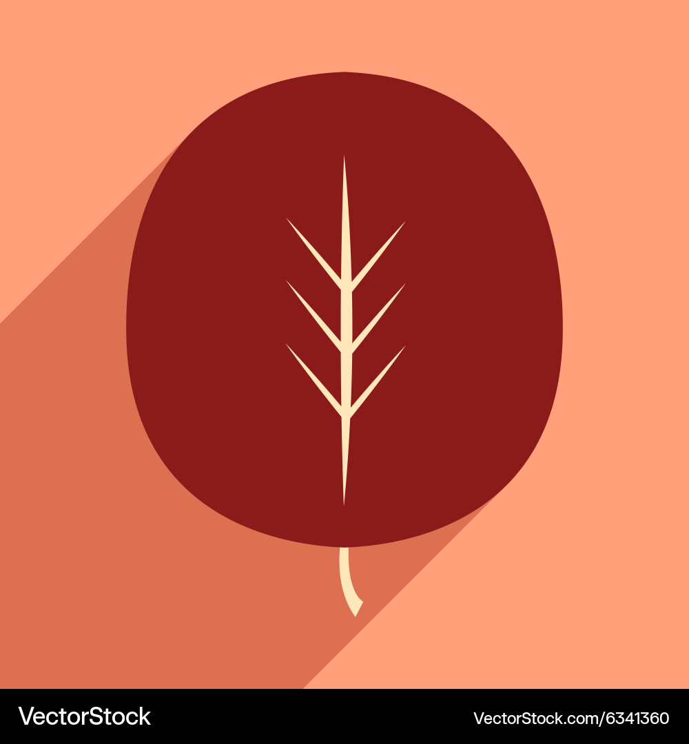 Flat with shadow icon and mobile application vector image