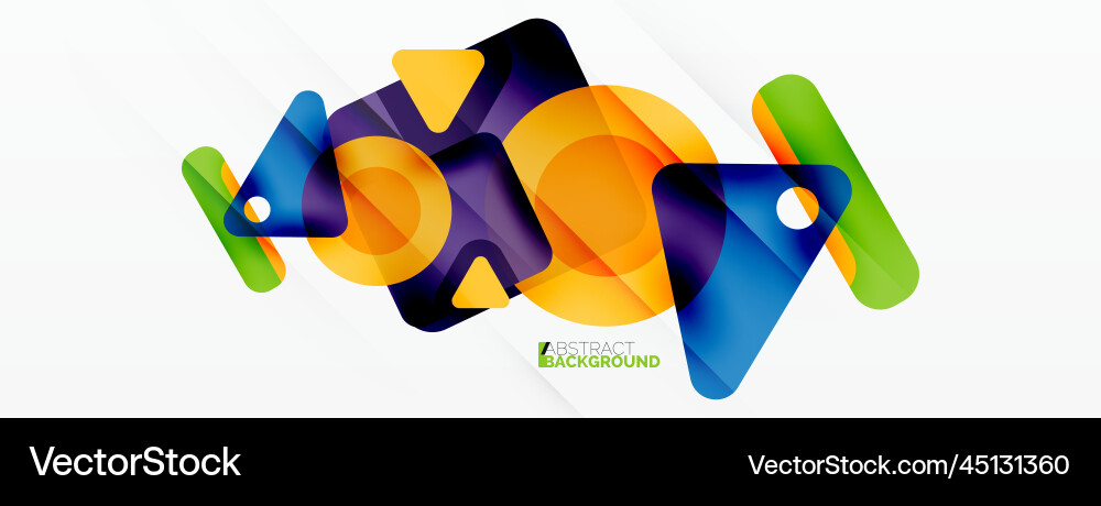 Line triangle square and circle primitive Line triangle square and circle primitive Vector Image