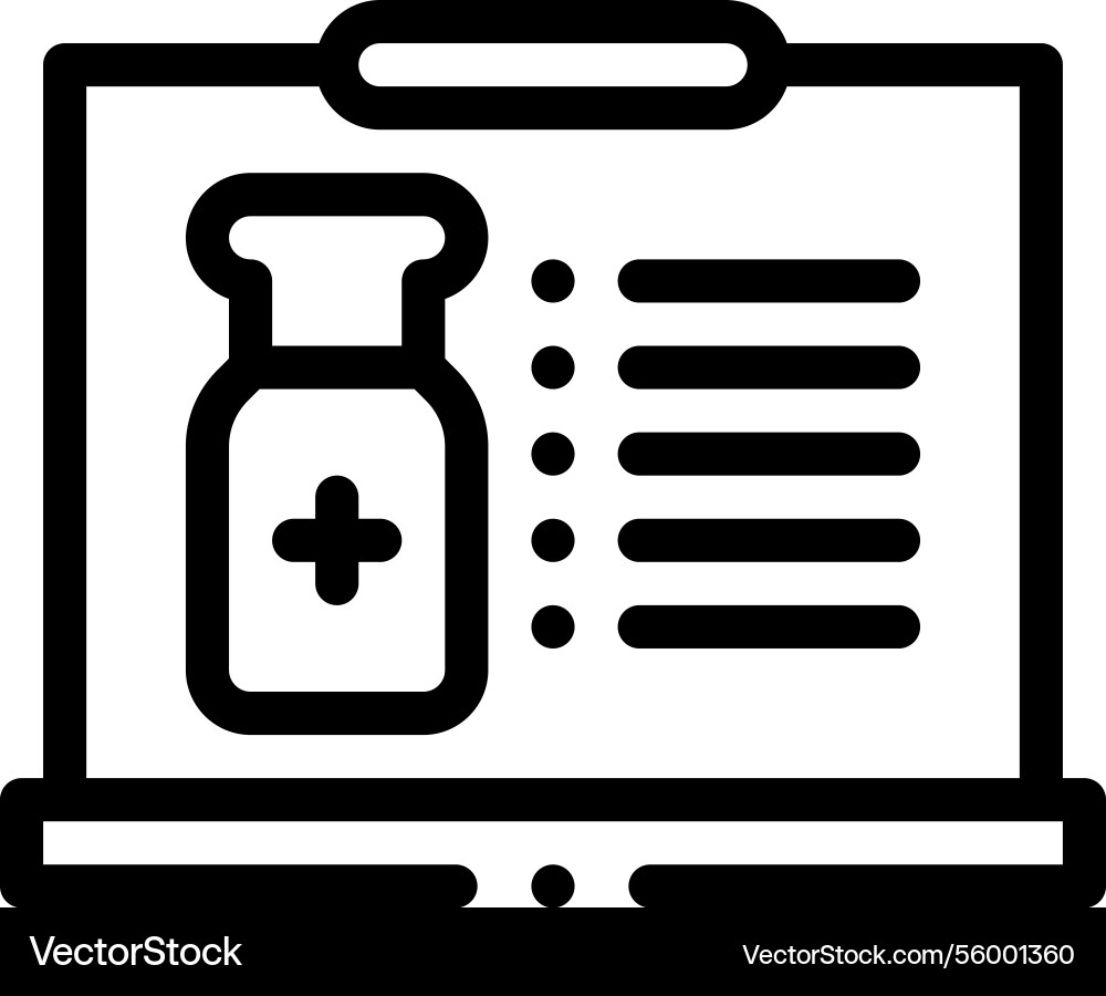 Notification icon thin linear style design Notification icon thin linear style design vector image