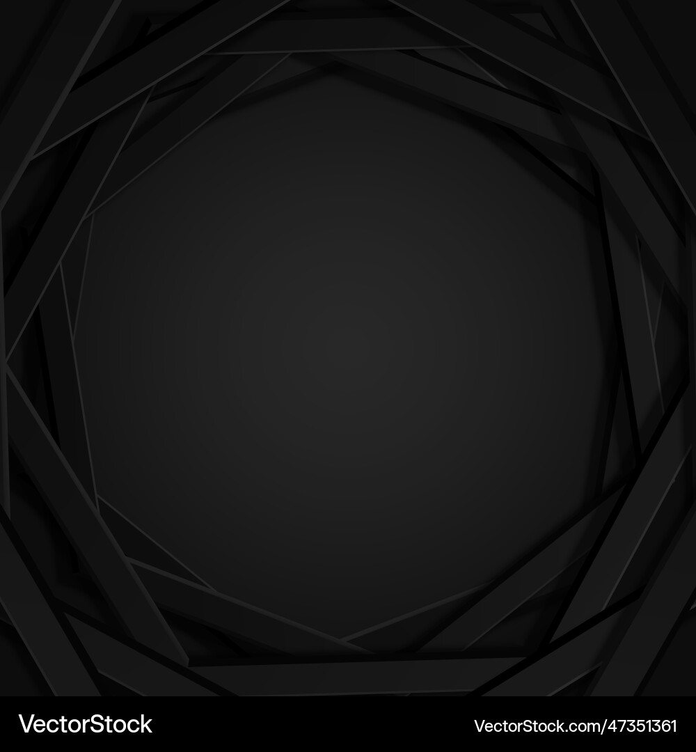 Abstract dark hexagonal frame background Abstract dark hexagonal frame background vector image