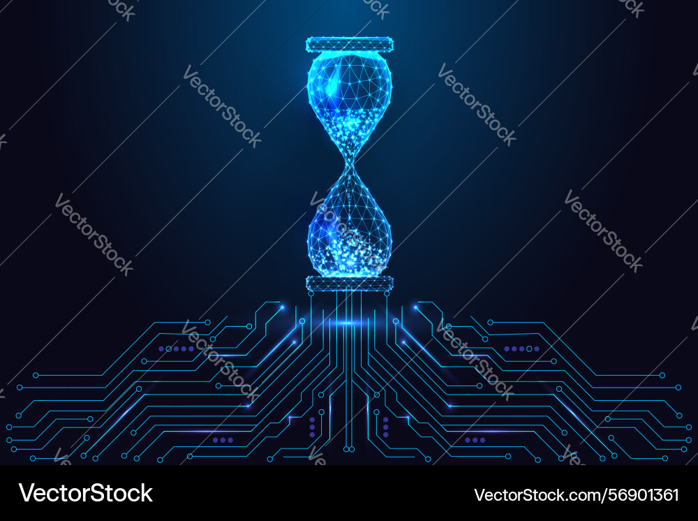 Ai time optimization and digital transformation Ai time optimization and digital transformation Vector Image