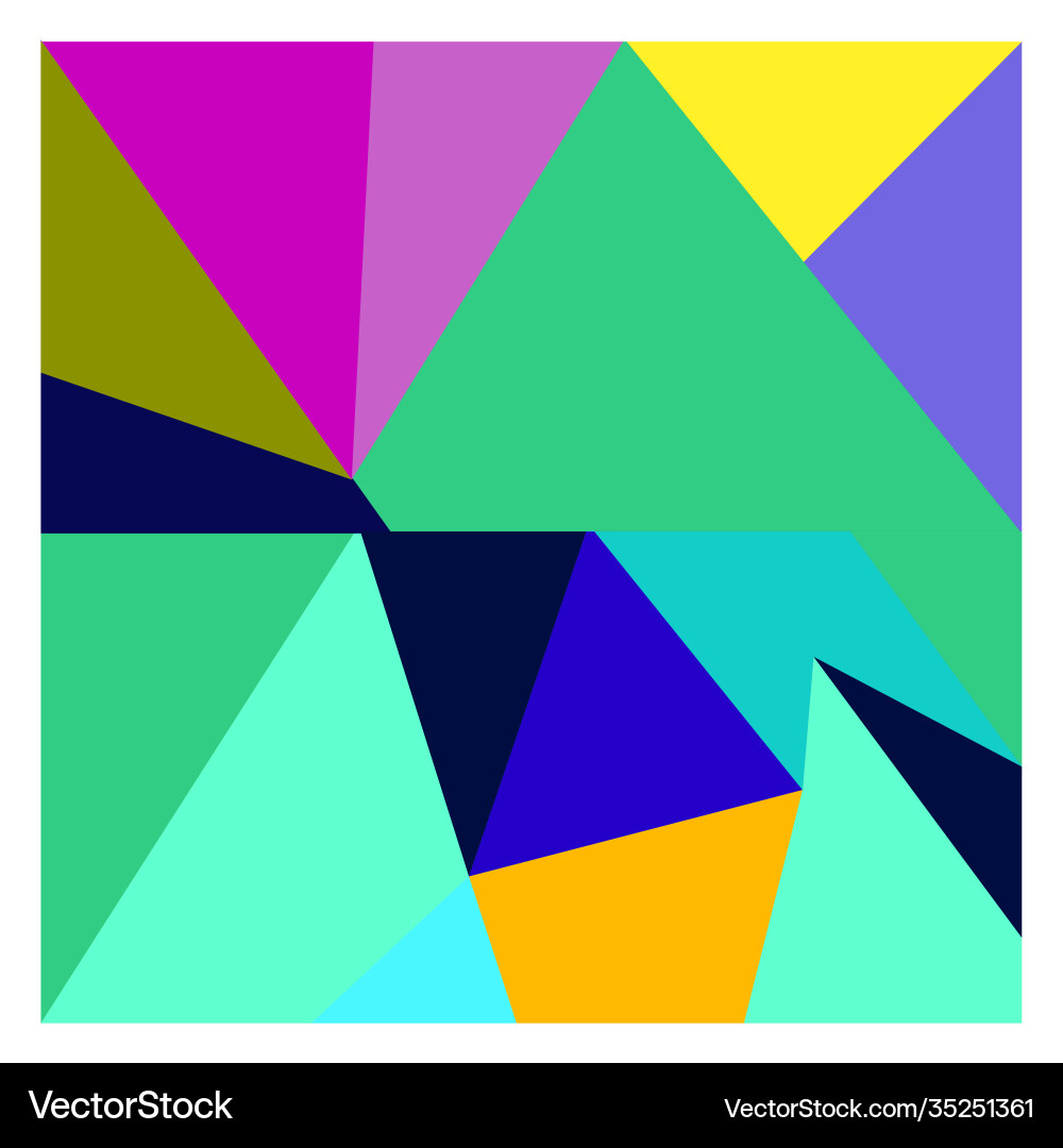 Colorful geometric and curve background pattern vector image