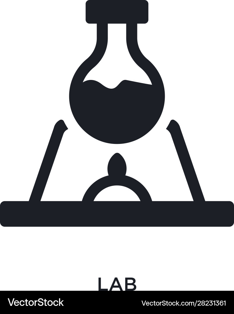 Lab isolated icon simple element from science Lab isolated icon simple element from science vector image