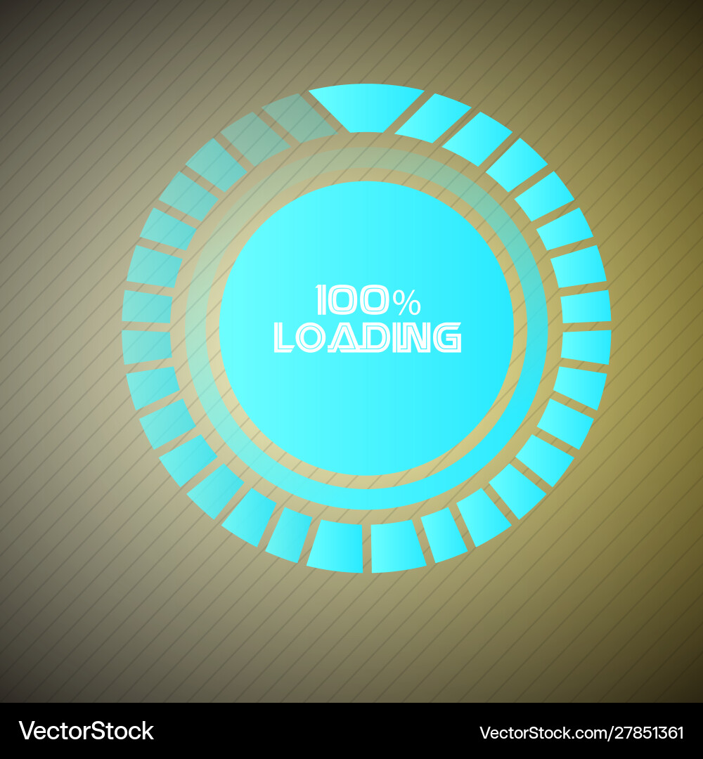 Loading bar over a textured background Vector Image