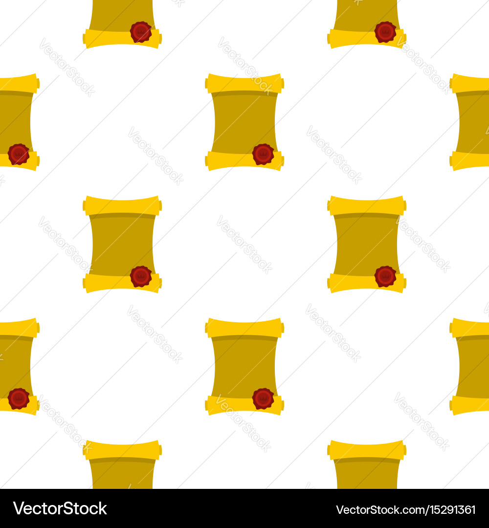Old paper scroll pattern flat vector image