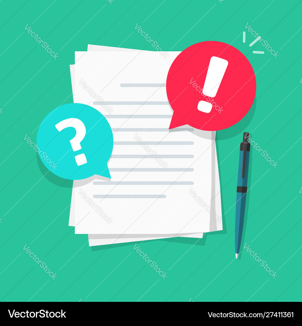 Text file or document comments and remarks Text file or document comments and remarks vector image