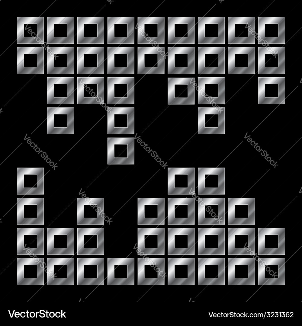 Abstract composition with squares vector image