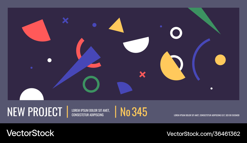 Abstract elements in retro style a template Abstract elements in retro style a template Vector Image
