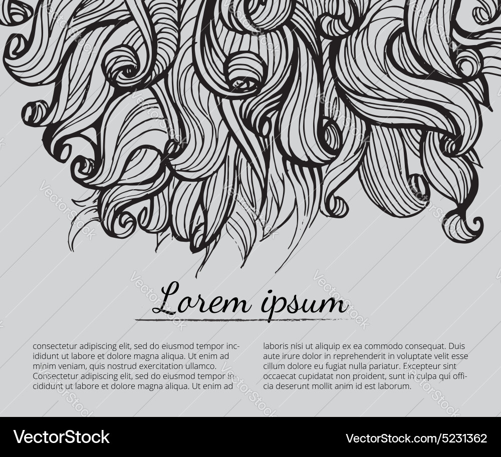 Abstract Waves and Clouds Pattern Vector Image