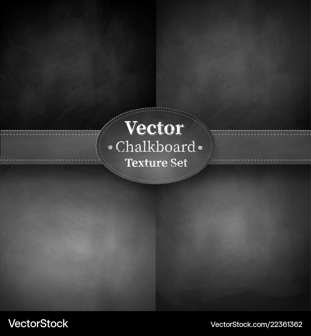 Chalkboard Backgrounds Collection vector image