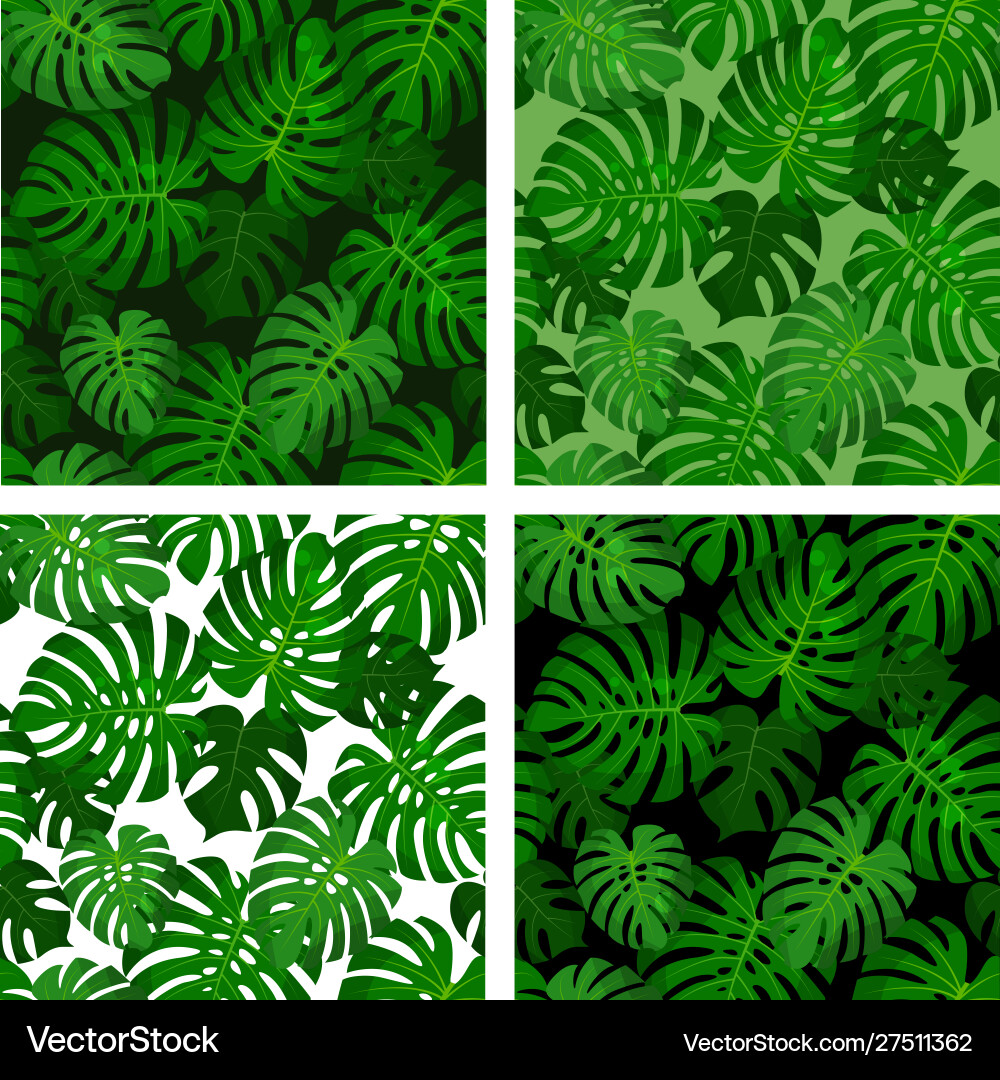 Collection seamless abstract patterns vector image