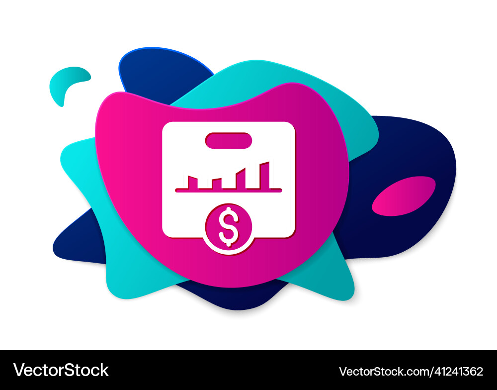 Color kpi - key performance indicator icon Vector Image