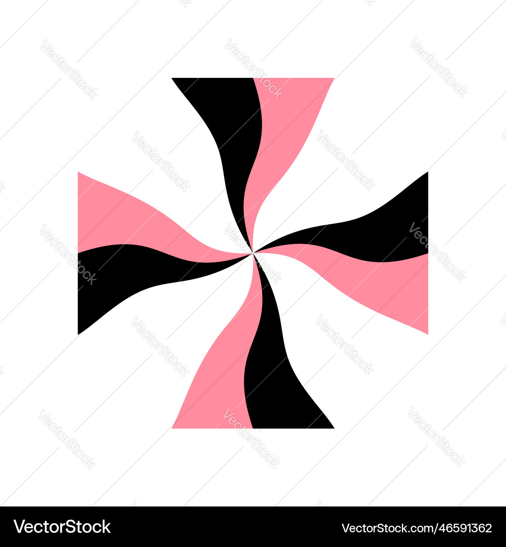 Cross shape icon Cross shape icon vector image