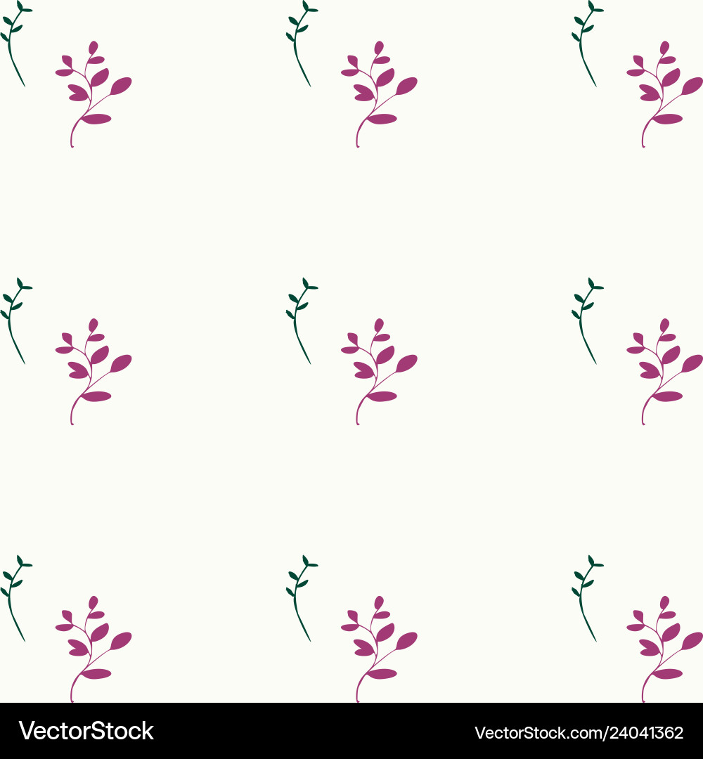 Leaves pattern endless background seamless vector image