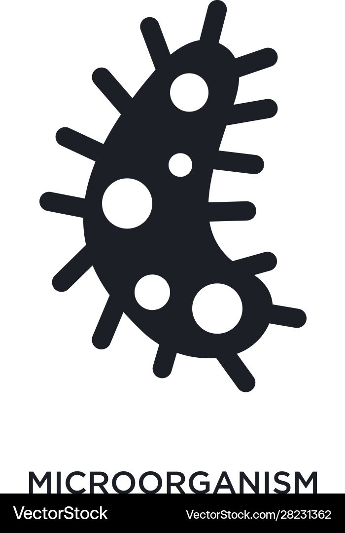 Microorganism isolated icon simple element from Vector Image