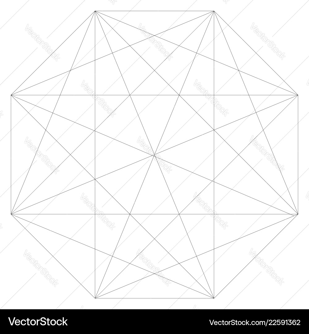 Segmentelement mit geometrischer Gitterform Segmentelement mit geometrischer Gitterform vektorbild