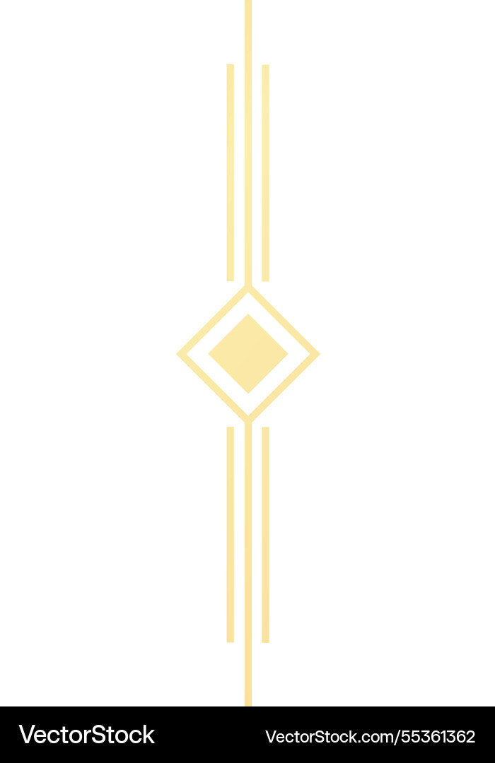 Vertical lines intersect a diamond shape creating Vertical lines intersect a diamond shape creating Vector Image