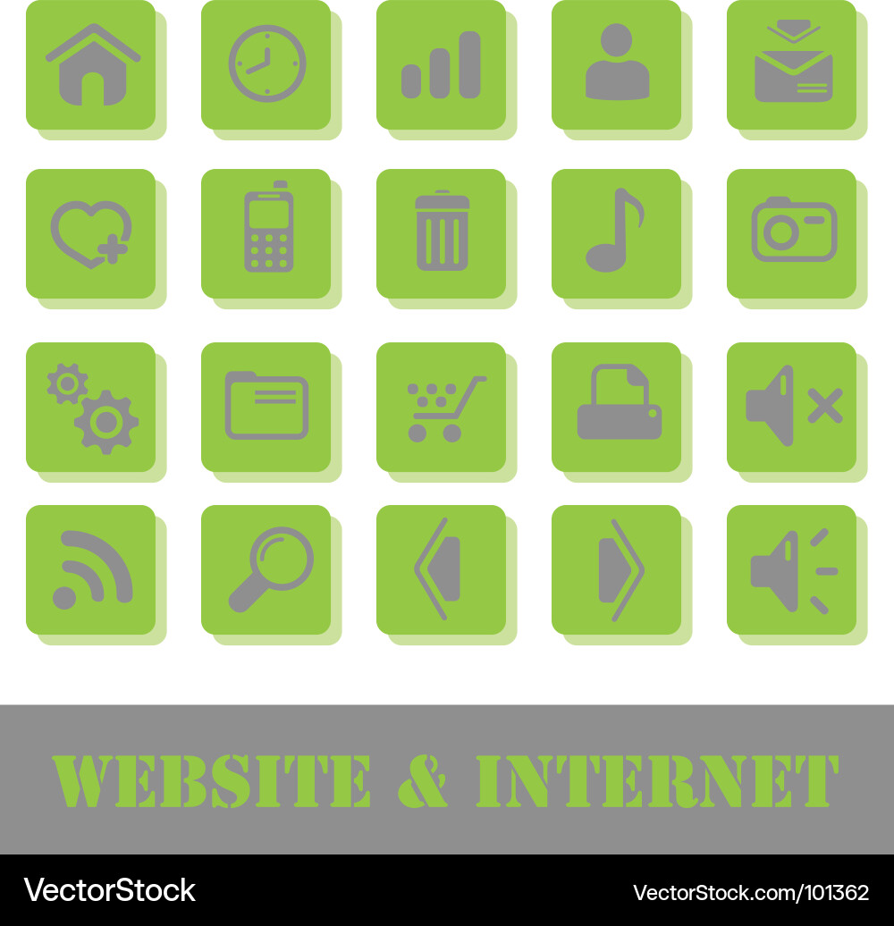 Web icons Vector Image