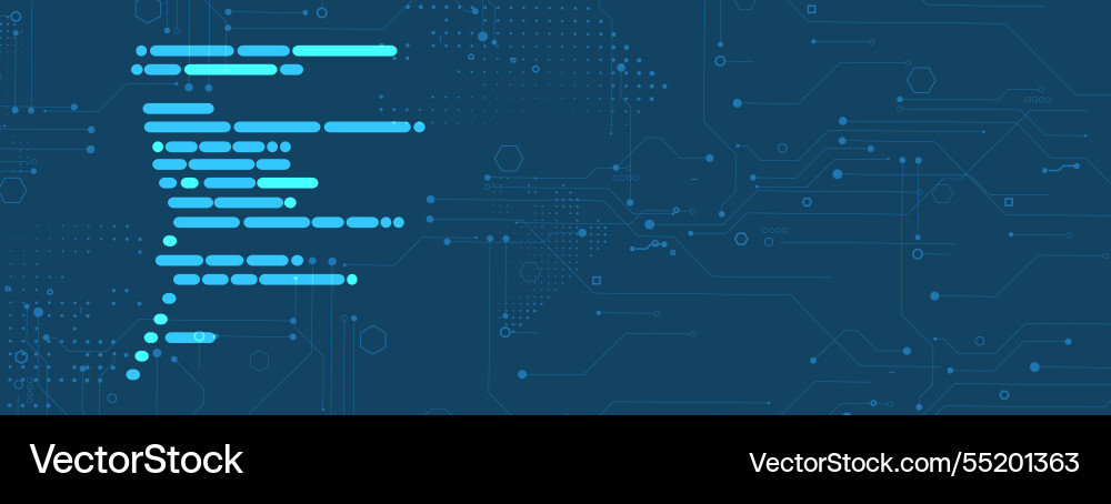 Abstract patterns in the language of machines Abstract patterns in the language of machines vector image