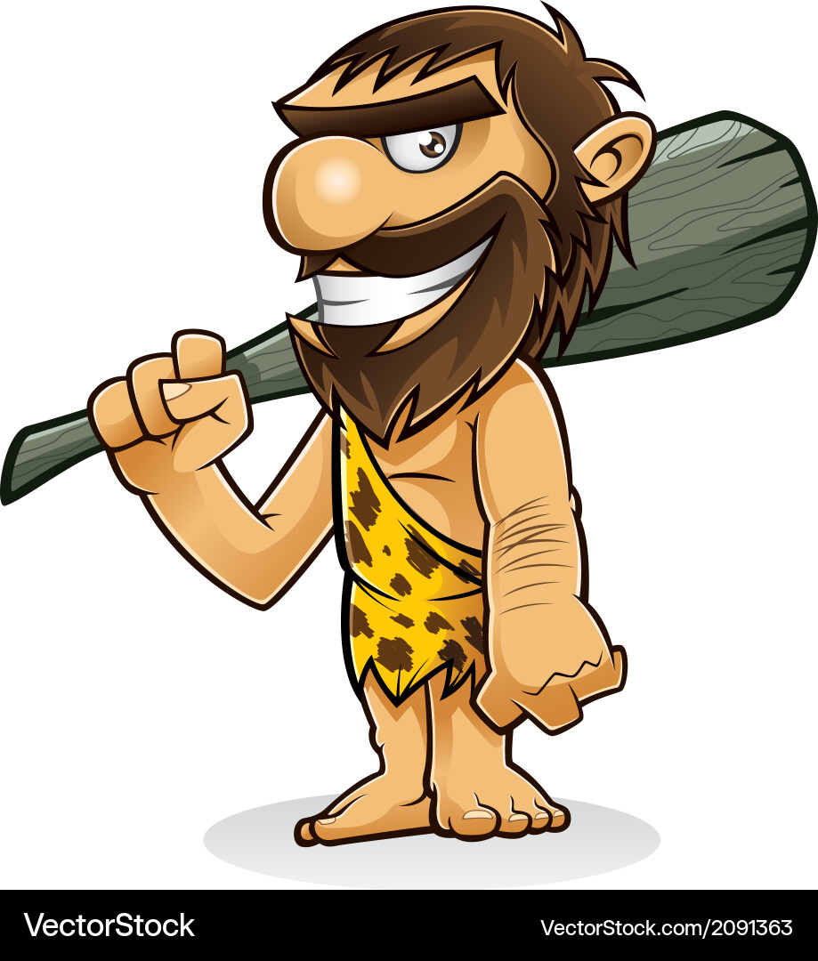 Caveman Royalty Free Vector Image - VectorStock
