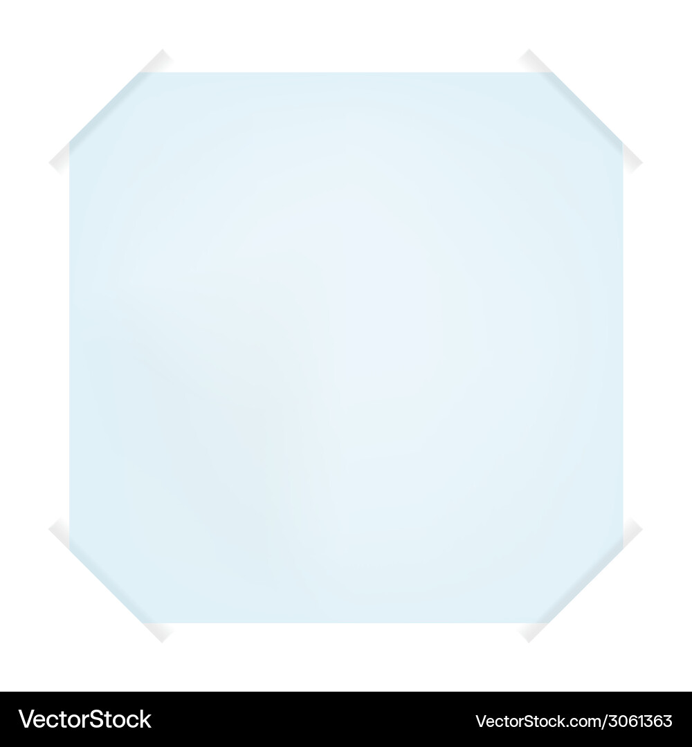 Clean sheet in a frame Vector Image