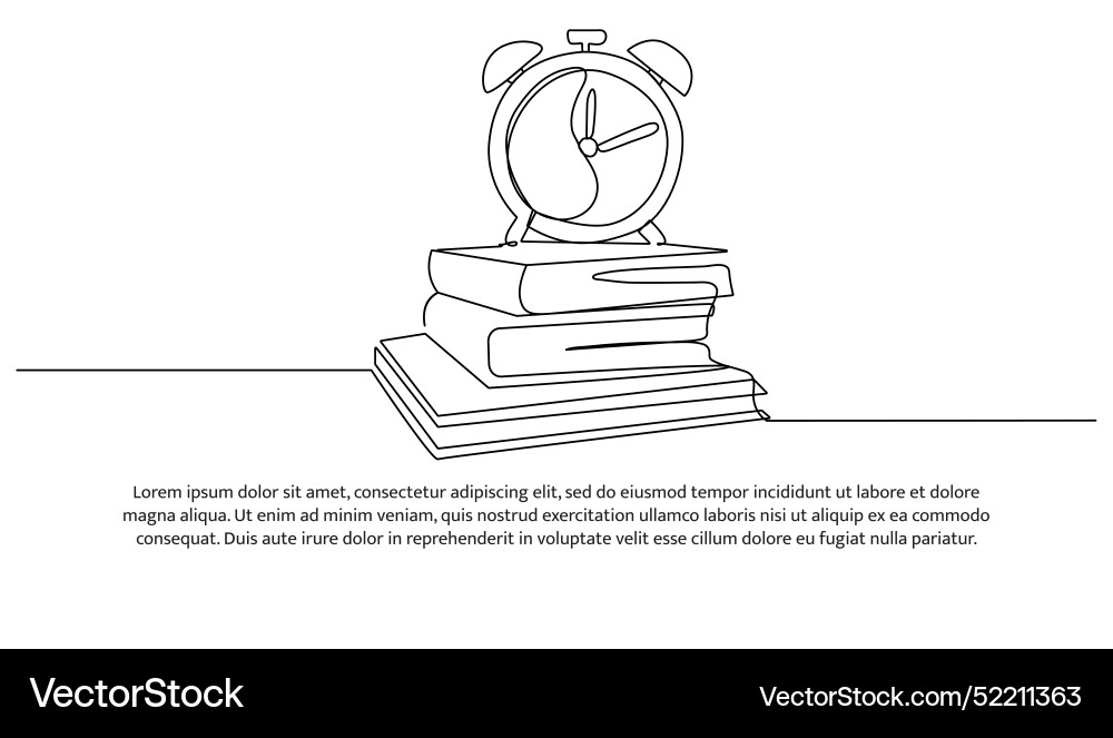 Continuous one line design of book minimalist Continuous one line design of book minimalist vector image