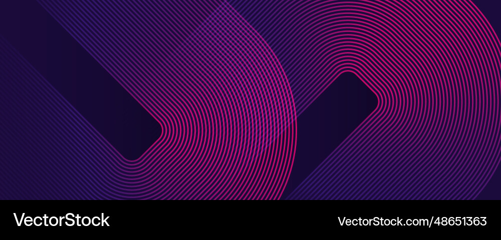 Dark abstract background with glowing geometric Vector Image