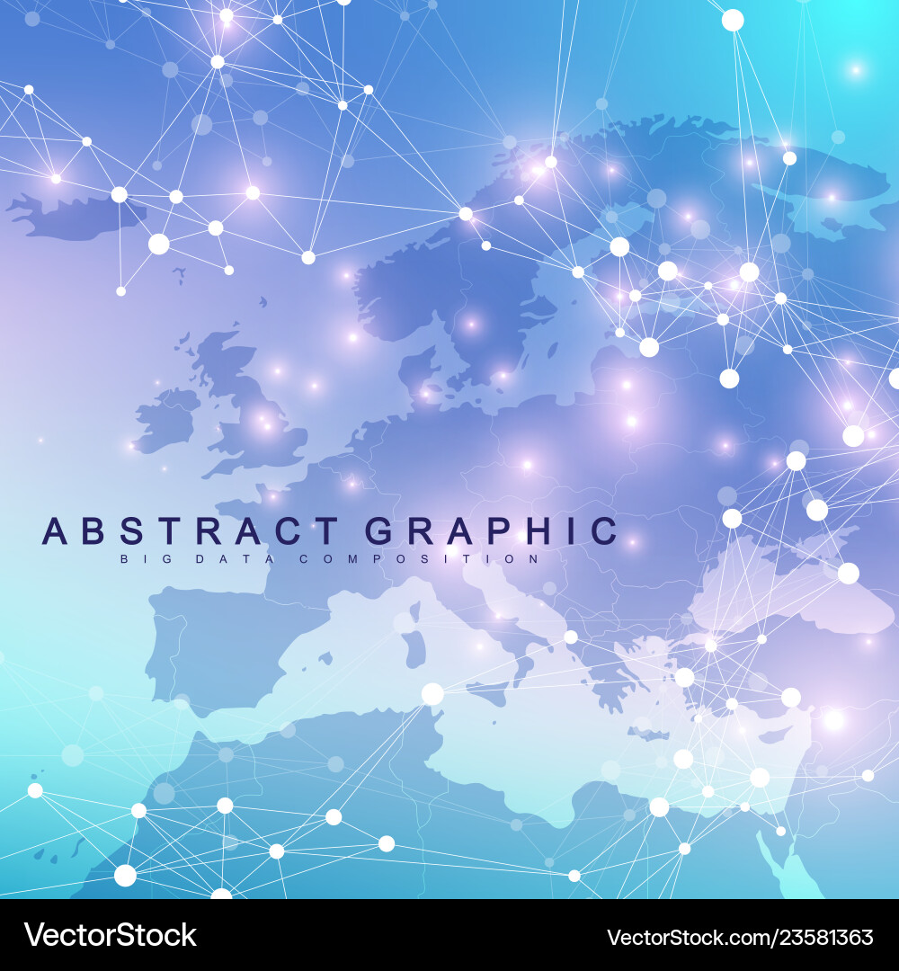 Geometric abstract background with connected line Geometric abstract background with connected line vector image