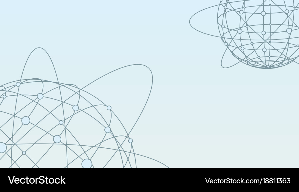 Global network connection background vector image
