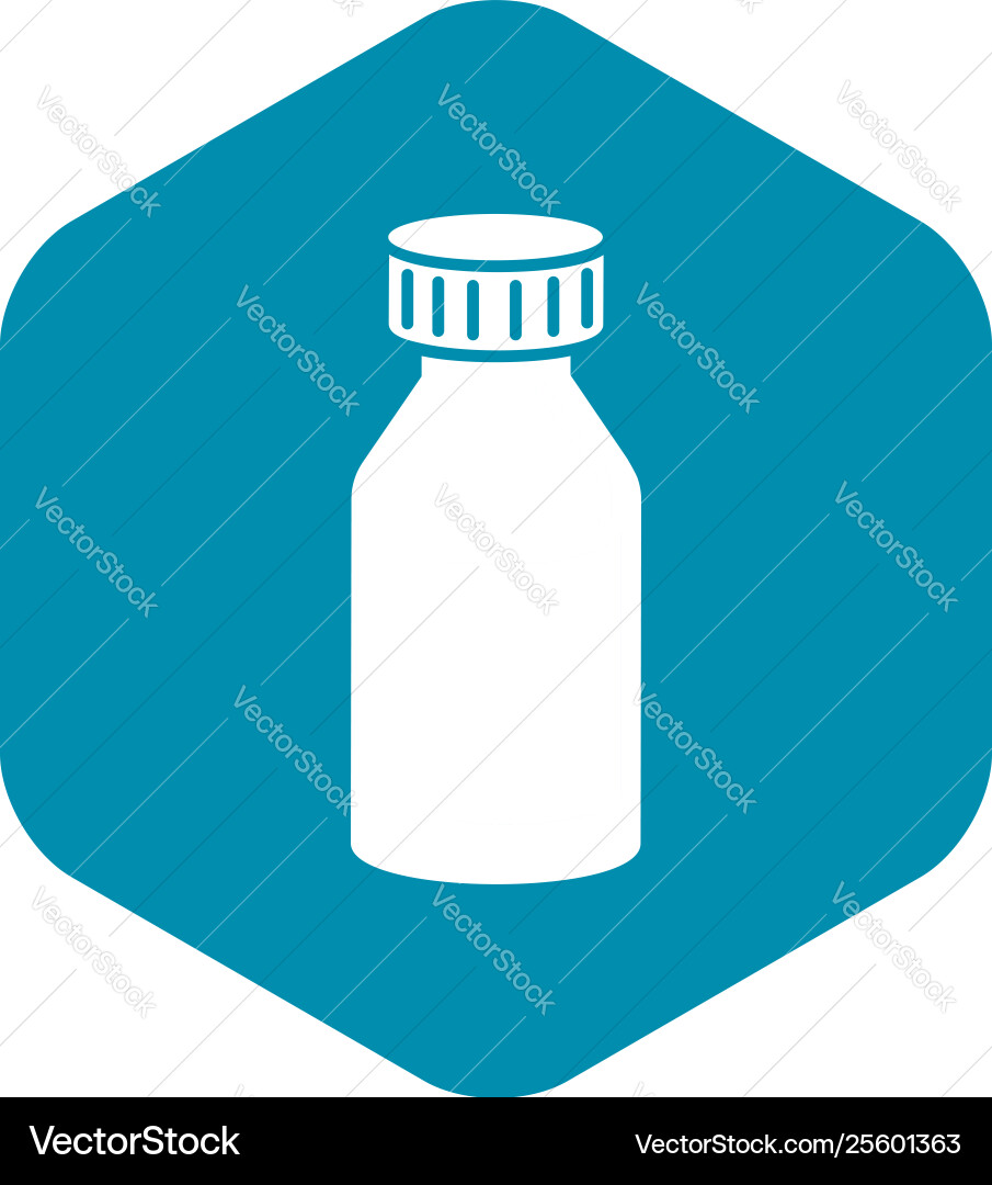 Hcl solution icon simple style Hcl solution icon simple style vector image