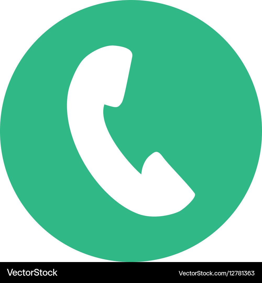 Phone icon button thumbnail vector image